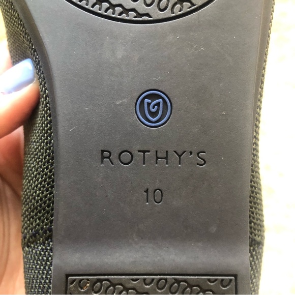 Rothy’s | SINGLE SHOE Green/Blue/Taupe LEFT SHOE ONLY Replacement/Amputee Flat - Picture 8 of 10